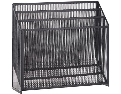 Zeller Zeitungsständer News Rack Stahl, 32 x 9 x 29.5 cm, Anthrazit