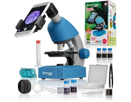 BRESSER JUNIOR Mikroskop blau 40x-640x