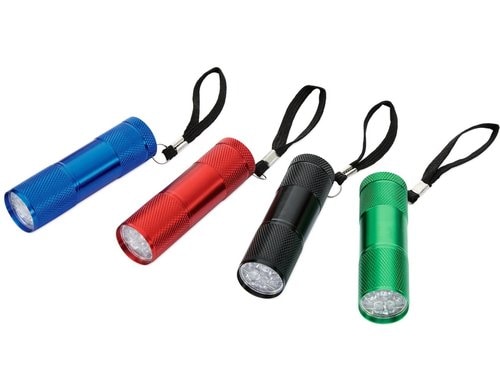 EASYmaxx Mini-Taschenlampe Aluminium 4er-Set inkl. Batterien