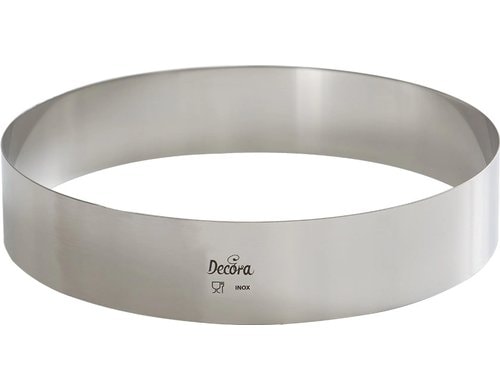 Decora Edelstahl Backring 28cm x 4.5cm