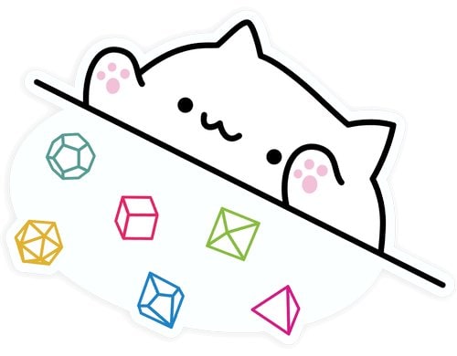 Bongo Dice Cat Sticker