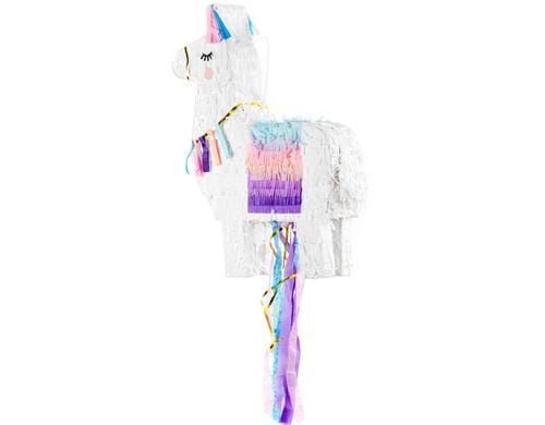 Partydeco Pinata Lama 41 x 49.5 x 10 cm, weiss, 1 Stk