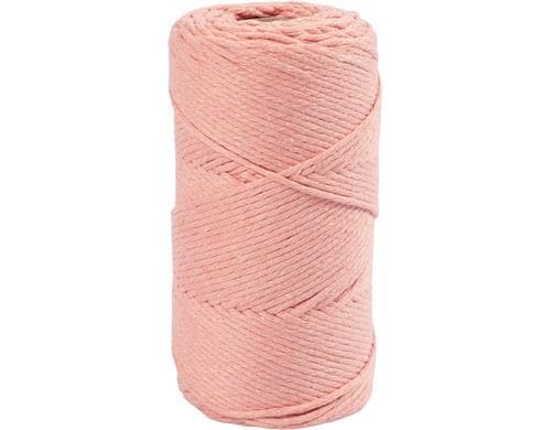 Creativ Company Macramé Kordel Rosa 2mm, 330g, 198m