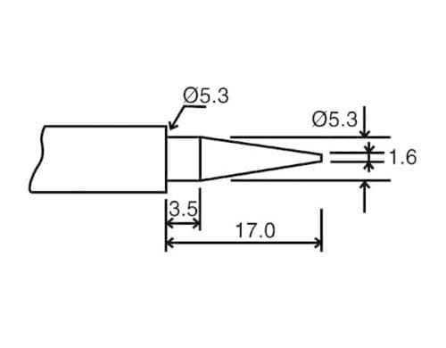 Velleman BITC10N1 Ersatzspitze für LAB1 und VTSSC40N