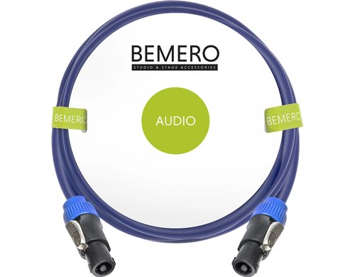 Bemero BSC3333-200BL SpeakON Kabel 2m Lautsprecherkabel 4x2.5mm2, schwarz