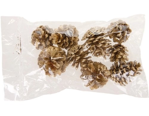 Chalet Kiefernzapfen 200 gr gold-waschung