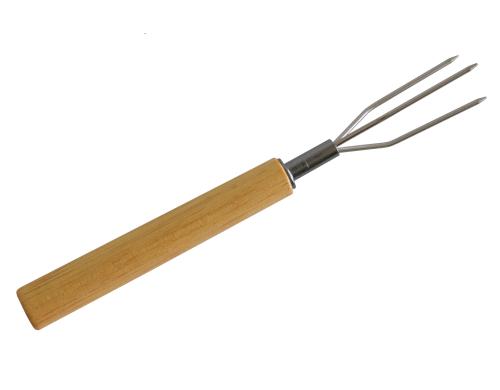 Heidi Cheese Line Kartoffelgabeln Basic 6 Stück, Chromstahl / Holz