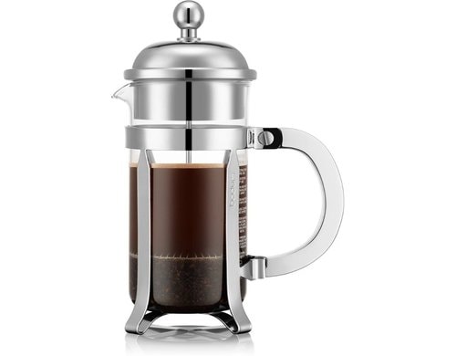 Bodum Chambord Kaffeebereiter 3 Tassen Metallgriff, 0.35 Liter