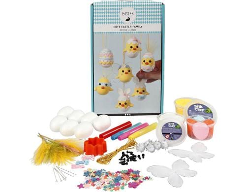 Creativ Company Bastelset Osterdekoration Funny Easter Family