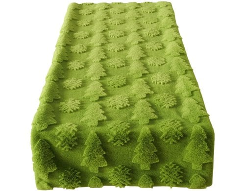 Boltze Tischläufer Naina Grün Textil, 144x40cm