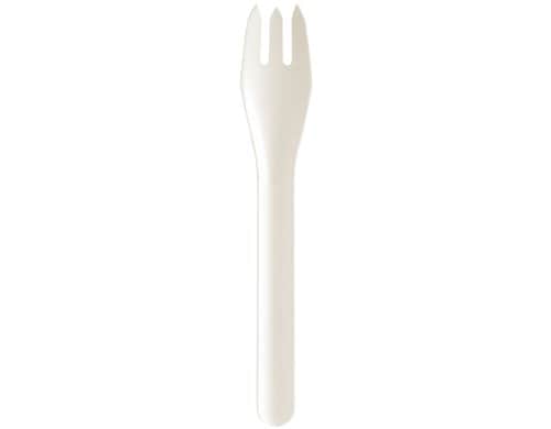 Biopak Gabel Pluma, weiss, 16cm 100 Stk.