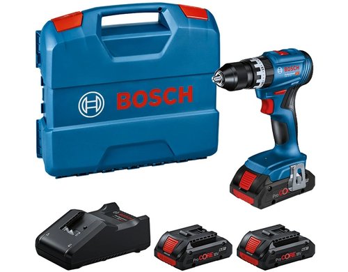 18V Set Schlagbohrschrauber GSB 18V-45 3x ProCORE18V 4Ah, L-Case