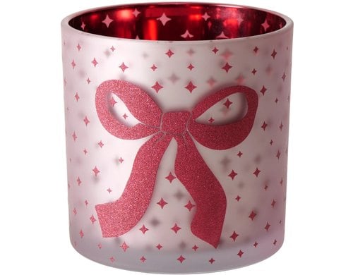 Boltze Windlicht Boucle Glas, 15x15cm