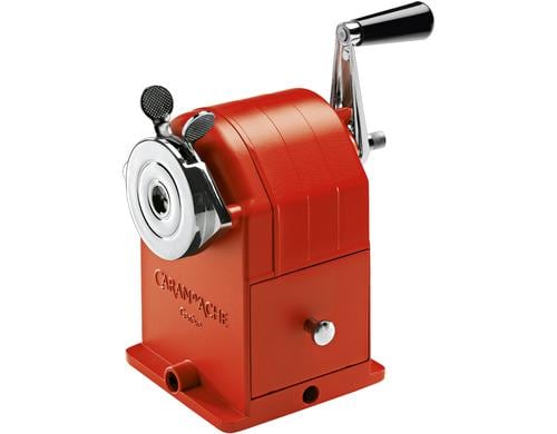 Caran d'Ache Spitzmaschine rot für Stifte von 4 - 10 mm Ø, metall