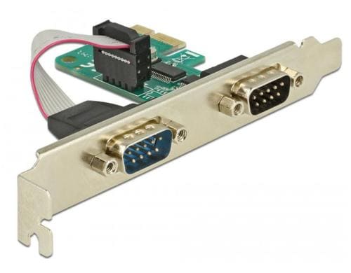 Delock 89918 PCI Express Karte 2x Seriell, RS-232 DB9 Stecker