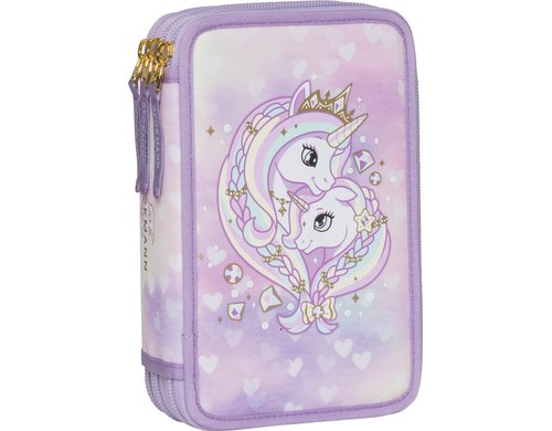 Beckmann Etui Classic Triple Unicorn Princess, 28-tlg, 12 x 20.5 x 7 cm