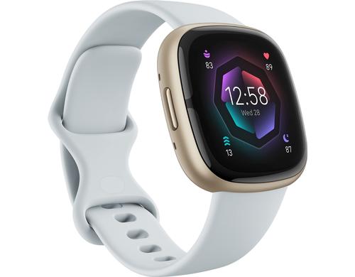 Fitbit Sense 2 Smartwatch blue mist/soft gold