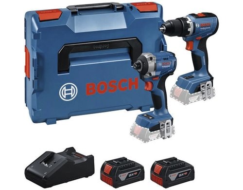 18V Set GSR + GDR + 2x GBA 5Ah GAL 18V-40