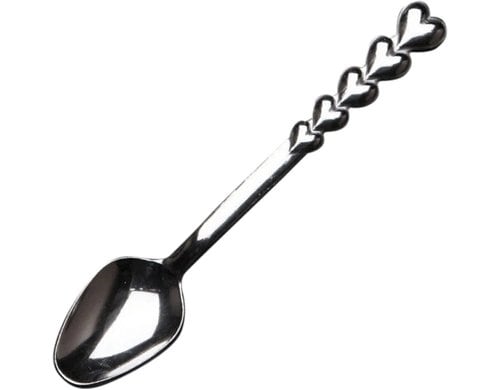 Hermia Dessertlöffel Herz, 6 Stück 11 cm, aus Stahl