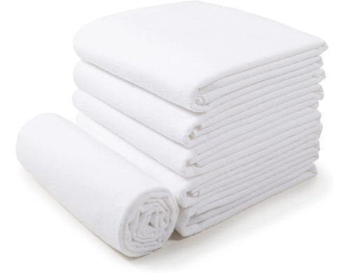 Makian Moltontücher 80x80cm 6-er Pack, Weiss