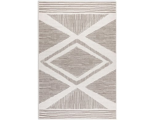Elle Decoration In & Outd. Teppich Rhombus 100% Polypropylen, 120x170 cm, Linen