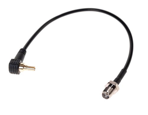 Pigtail Coax Kabel: SMA-Buchse-CRC9-Stecker 10cm, low-loss, für GSM/3G/4G Antennen