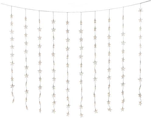 Konstsmide LED Lichtervorhang 120 Sterne 120 warm weisse Dioden