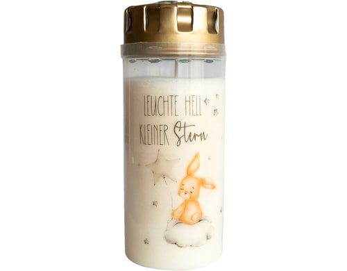 Herzog Grabkerze Kleiner Stern Brenndauer ca.4 Tage, 6x15 cm (DxH)