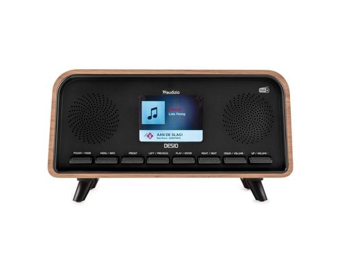 Audizio Desio-LWD Retro DAB+ Radio, Stereo, BT, holzfarben