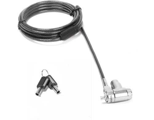 DICOTA Universal Security 3-in-1 Cable Lock silber, Zink