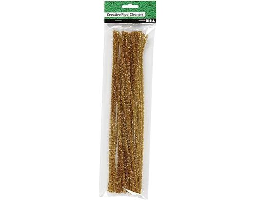 Creativ Company Chenilledraht gold 6 mm 24 Stück, Länge: 30 cm