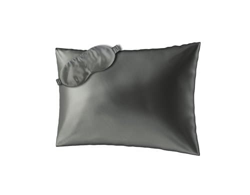 Ailoria BEAUTY SLEEP (50x70cm) Shadow 1x Silk pillow case, 1x Sleeping mask