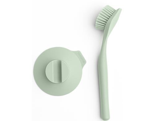 Brabantia Abwaschbürste mit Saugnapfhalteru Jade Green