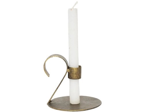 Chalet Kerzenhalter Naujan 12x12x11cm antikes gold