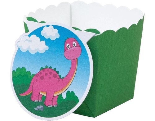 Demmler Backform Dino 6 Formen + 6  Stecker, 50x50x60mm, 200ml