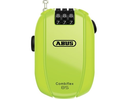 Abus Combiflex Break 85 Code Kabelschloss, ohne Halter neon gelb