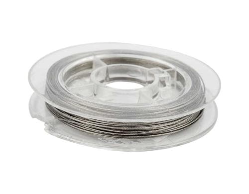 Creativ Company Perlengarn 0.20 mm silber, Stärke: 0.38 mm, 10 m, 7 Stränge