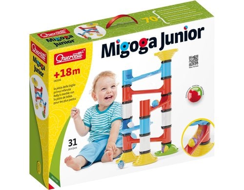 Quercetti Migoga Junior Kugelbahn 31 Teile