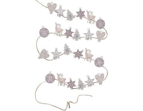 Boltze Adventskalender Counting 24 tlg., L: 200cm