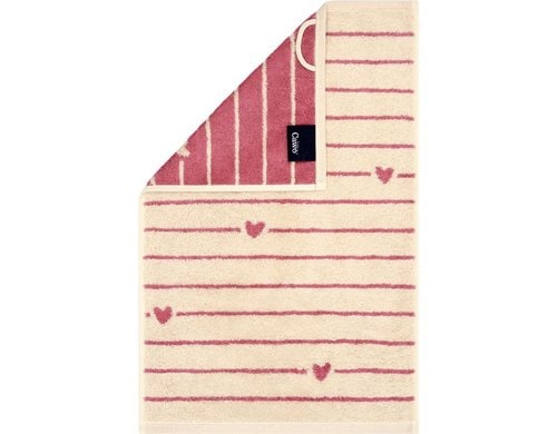Cawö Gästetuch Heart Beats pink 30 x 50