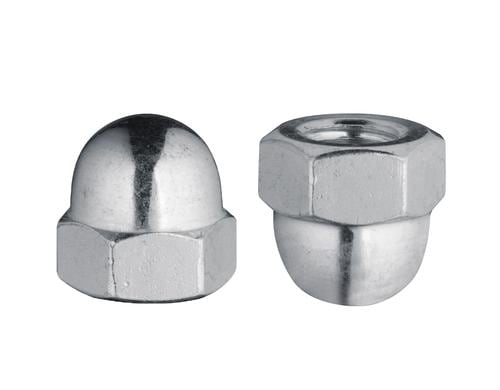 Krafter Hutmuttern M 3 DIN 1587 Stahl vz 8 ST