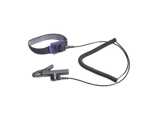 Bernstein ESD Kontaktarmband mit Spiralkabel + Krokodilklemme