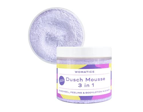 Womatics 3in1 Dusch Mousse LAVENDEL