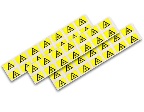 Lightwin LWL Kennzeichnungsaufkleber, Warnung vor Laserstrahlen 160 Stk.