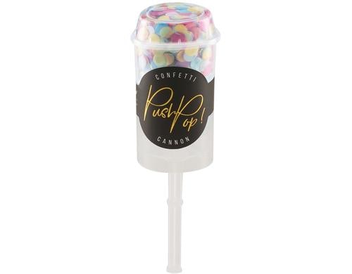 Partydeco Push-Pop Konfetti farbig Ø Konfettis: 8 mm