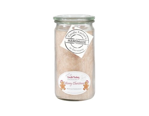 Candle Factory Mini Jumbo Merry Christmas Brenndauer 70h, H: 13.5 cm, D: 7 cm