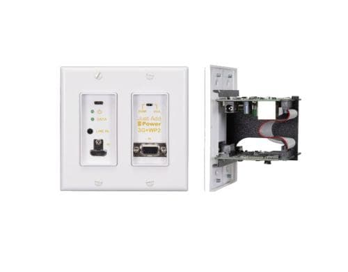 Just Add Power VBS-HDIP-717WP2-W IP Transm. Wand, HDMI/VGA PoE USB 4K, Weiss