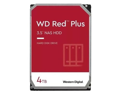 WD Red Plus 3.5 4TB SATA 6GB/s, 24x7, 5400rpm, 128MB Cache, CMR