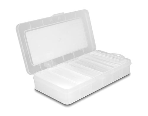 Delock Schrumpfschlauch Sortimentsbox 100-teilig, Einwandig/Doppel 4:1