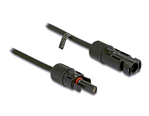 Delock DL4 Solarkabel 6mm Stecker zu Buchse, 10m, schwarz